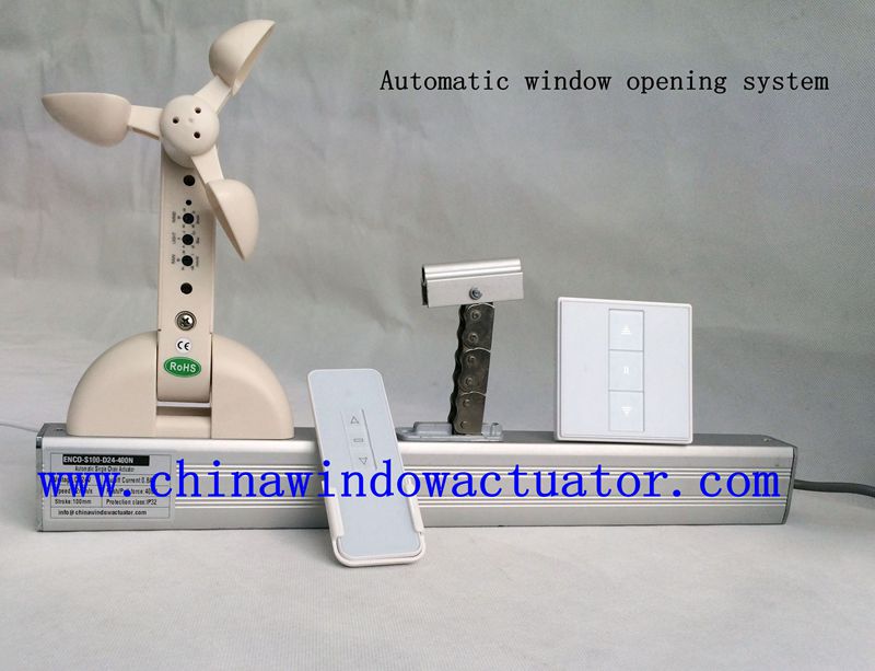 Automatic window control system with Wind sensor